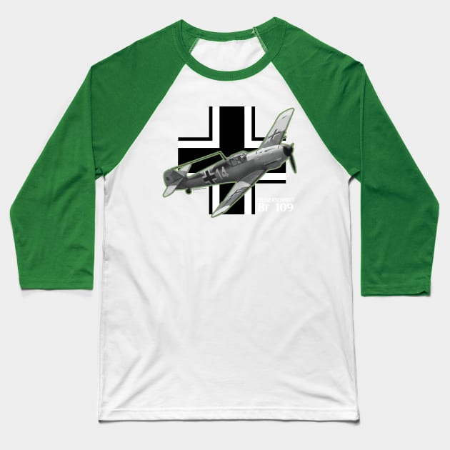 Bf - 109 Baseball T-Shirt by Illustratorator